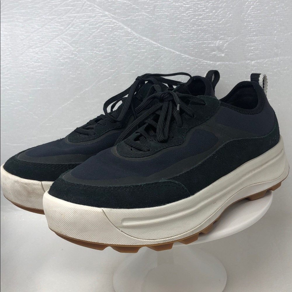 Sorel Ona 503 Sneakers Everyday Waterproof Low Top Black and Chalk Size 9 - Picture 2 of 13